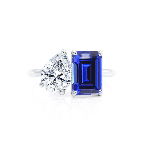 blue sapphire engagement rings